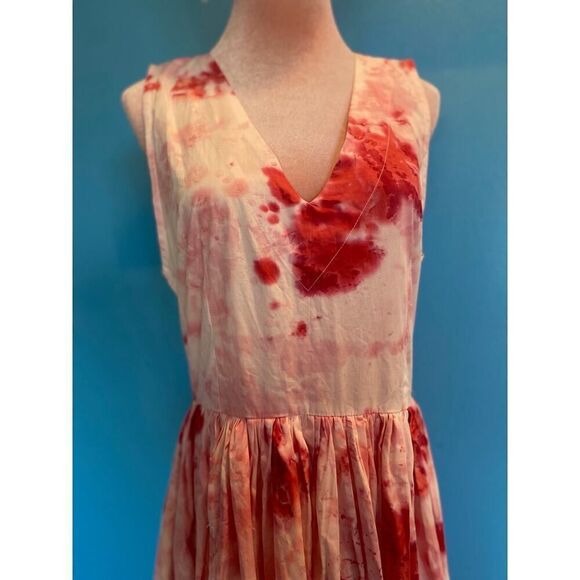 NWT S/W/F SWF Cotton Summer Dress Prom Wedding Special Occasion Pink RTL $409 - Picture 7 of 9